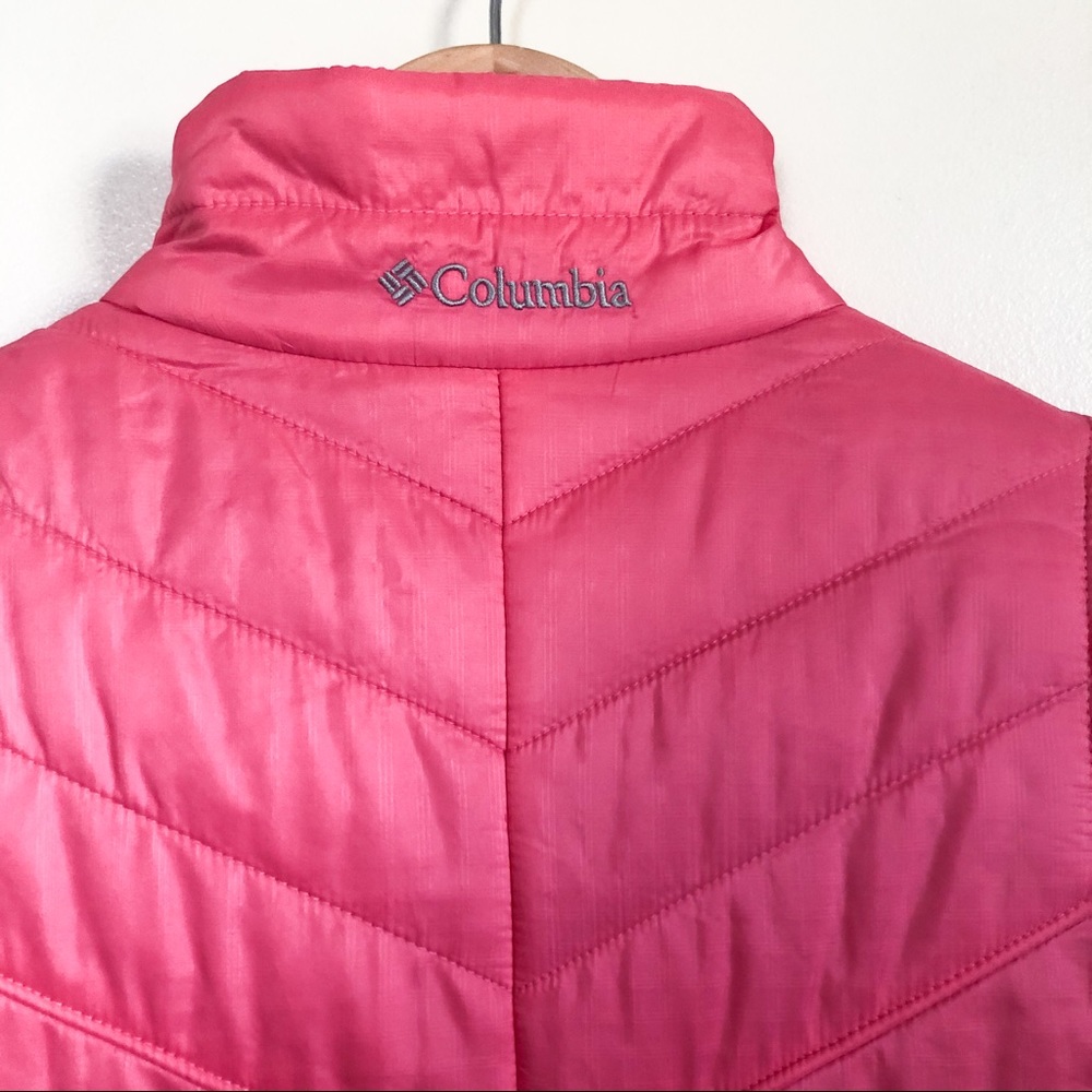 columbia | pink omni heat quilted vest small - Picture 8 of 8